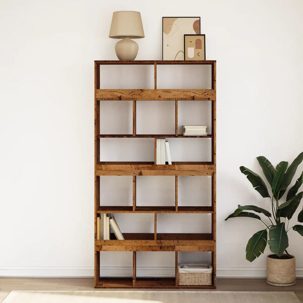 vidaXL Libreria Legno Antico 100x33x187,5 cm in Truciolato