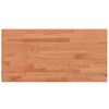 vidaXL Piano Bagno 100x50x1,5 cm in Legno Massello di Faggio