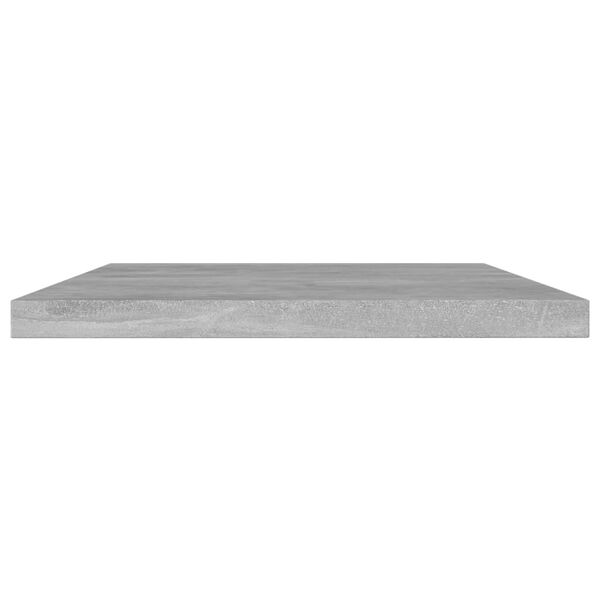 vidaXL Ripiani per Libreria 4pz Grigio Cemento 60x10x1,5cm Multistrato