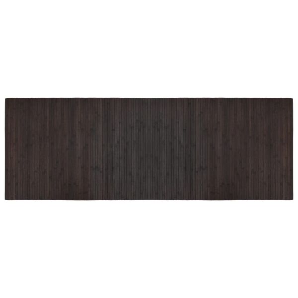 vidaXL Tappeto Rettangolare Marrone Scuro 70x200 cm in Bamb&ugrave;
