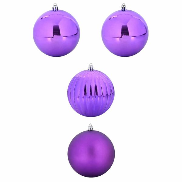 vidaXL Set di palline di Natale XXL 4 pcs Lill&agrave; Plastica