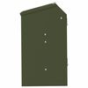 vidaXL Mangiatore per conigli Verde oliva 64.5 x 25.5 x 45.5 cm