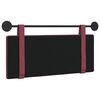 vidaXL Testata appesa Tinta unita Rosso Vino 110 x 55 x 5 cm Tessuto