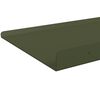 vidaXL Mensola sospesa 2 pcs Verde oliva 40 x 18 x 2,5 cm Acciaio