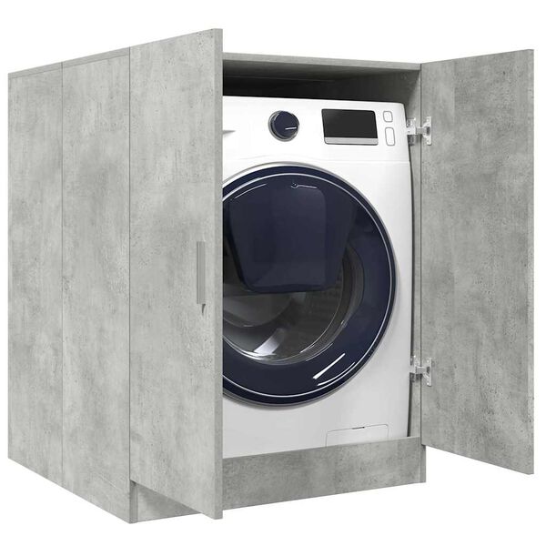vidaXL Mobile per Lavatrice Grigio Cemento 70,5x71,5x91,5 cm