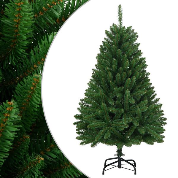 vidaXL Albero di Natale Artificiale Incernierato con Base Verde 120 cm