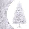 vidaXL Albero di Natale Artificiale Incernierato con Base Bianco 240cm