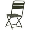 vidaXL Sedia Pieghevole da Giardino 2 pcs Verde 55 x 56.5 x 91cm