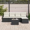 vidaXL Set Divano da Giardino 6 pcs Marrone polyrattan