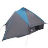 vidaXL Tenda Teepee con tetto Blu e Grigio 490 x 410 x 210 cm