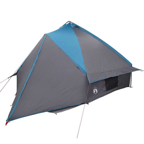 vidaXL Tenda Teepee con tetto Blu e Grigio 490 x 410 x 210 cm