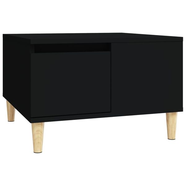 vidaXL Tavolino da Salotto Nero 55x55x36,5 cm in Legno Multistrato