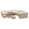 vidaXL Set Divano da Giardino 13 pcs Beige polyrattan