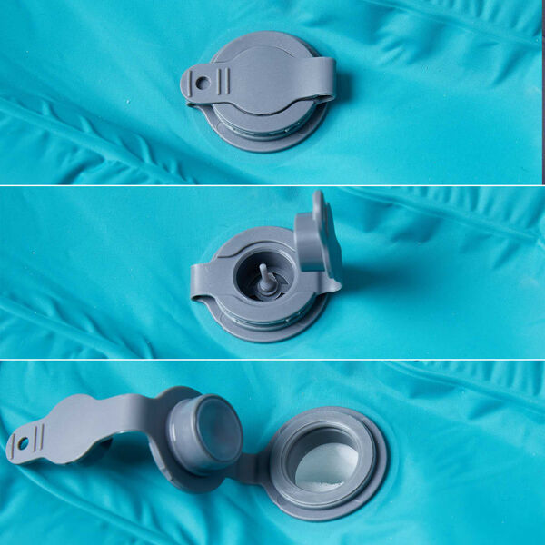 vidaXL Materasso da Campeggio Autogonfiabile con Cuscini 1 Persona Blu