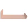 vidaXL Mensola sospesa 2 pcs Rosa 30 x 9 x 2,5 cm Acciaio