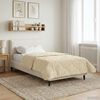 vidaXL Duvet Estivo Crema 155 x 200 cm Microfibra e Fleece Teddy