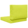 vidaXL Cuscino per divano da esterno 2 pcs Verde Poliestere