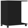 vidaXL Supporto per Stampante con Ruote Nero 60x40x68,5 cm