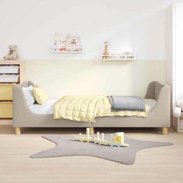 vidaXL Struttura letto bambini con testata Grigio chiaro 80 x 200 cm