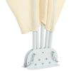 vidaXL Tenda Laterale per Terrazza Pieghevole Crema 400x200 cm