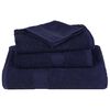 vidaXL Asciugamani da bagno FROGN 10 pz Blu navy 100x150 cm 360 g/m&sup2;
