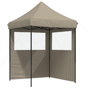 vidaXL Tenda Party 200 x 200 x 306 cm Tortora Tessuto Oxford