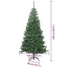 vidaXL Albero di Natale con 300 LED con supporto Verde 240 cm PVC