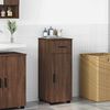 vidaXL Mobile da Bagno con cassetto Rovere Marrone 30 x 35 x 80 cm