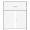 vidaXL Credenza Bianco 60x31x70 cm in Legno Multistrato