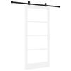 vidaXL Porta scorrevole ORKDAL 93 x 202 cm Bianco e Nero