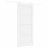 vidaXL Porta scorrevole 93 x 211 cm Legno ingegnerizzato Bianco