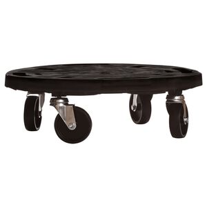 vidaXL Carrello per Piante con Ruote Diametro 40 cm Nero 275 kg