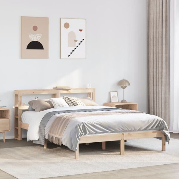 vidaXL Letto senza Materasso 160x200 cm in Legno Massello di Pino