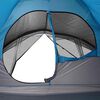 vidaXL Tenda Familiare Cabina per 6 Persone Blu Impermeabile