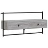 vidaXL Mobile TV a Muro Grigio Sonoma 100,5x30x51 cm Legno Multistrato