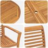 vidaXL Set da Pranzo per Giardino 9 pcs Legno di teak solido