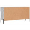 vidaXL Panca Porta Scarpe Grigio Cemento 102x35x55cm Legno Multistrato
