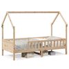 vidaXL Giroletto Casetta per Bambini 90x200 cm Legno Massello di Pino
