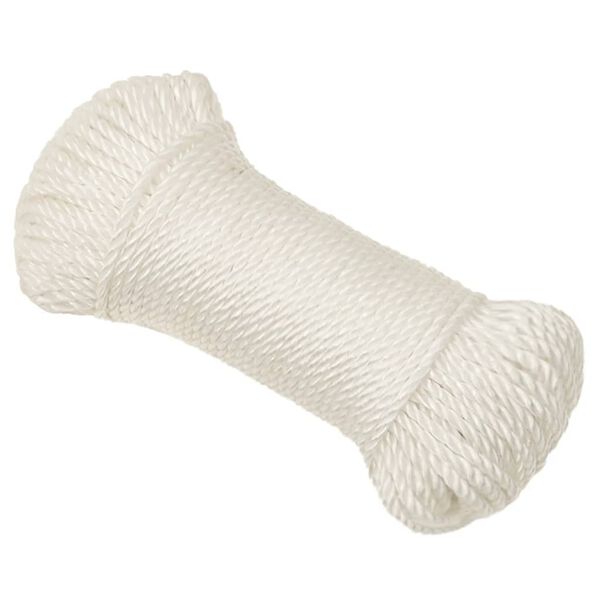 vidaXL Corda da Lavoro Bianca 6 mm 100 m in Polipropilene