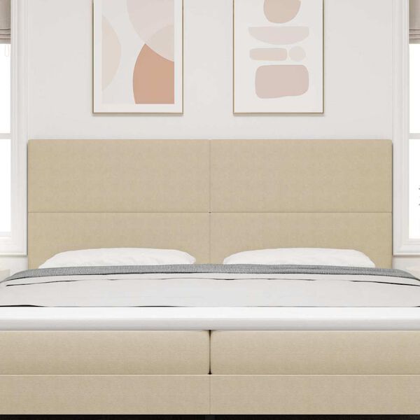 vidaXL Testiera LED con testiera Grigio Verde 200 cm Poliestere