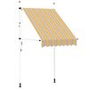 vidaXL Tenda da Sole Retrattile Manuale 150 cm a Strisce Blu e Gialle