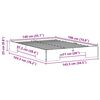 vidaXL Struttura letto a terra con archiviazione Marrone 140 x 190 cm