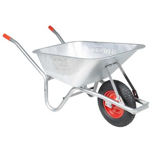 vidaXL Carriola 90 L 150 kg in Acciaio Zincato e Plastica