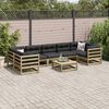 vidaXL Set Divani da Giardino 8 pz in Legno Impregnato di Pino