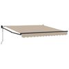 vidaXL Tenda Retrattile Beige 350 x 250 cm Poliestere e Alluminio