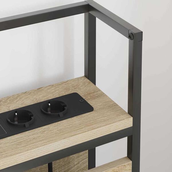 vidaXL Testata contenitore rovere sonoma 90 cm Legno multistrato