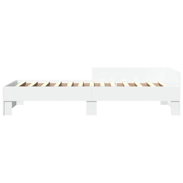 vidaXL Giroletto Bianco 90x190 cm in Legno Multistrato
