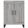 vidaXL Credenza Grigio Sonoma 69,5x34x90 cm in Legno Multistrato