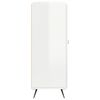 vidaXL Credenza 69,5x34x90 cm in Legno Multistrato Bianco Lucido