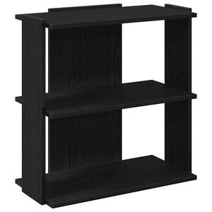 vidaXL Libreria a 3 Ripiani Nera 60x30x60 cm in Legno Multistrato